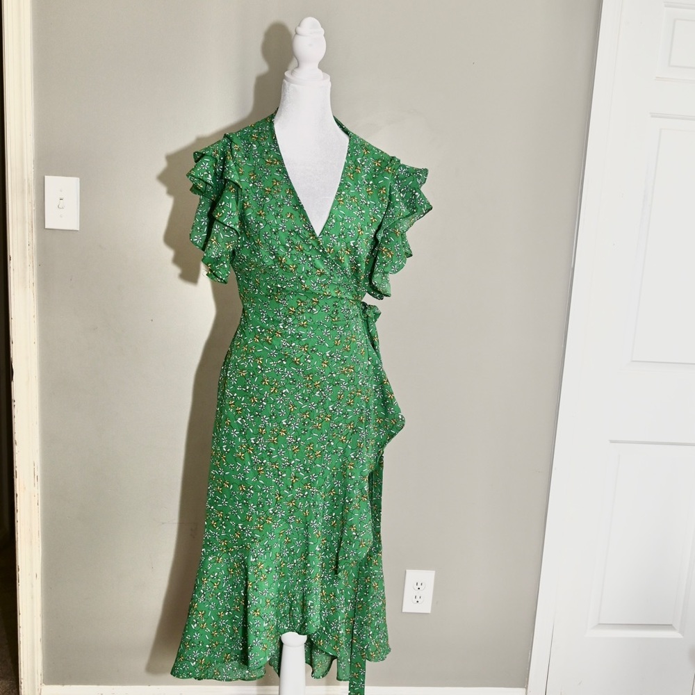 Floral wrap dress
